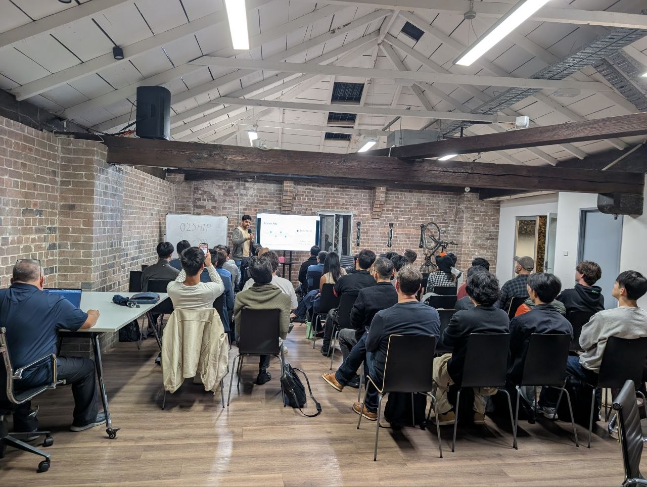 Attendees at the 02Ship Claude Sydney meetup, May 19 2026